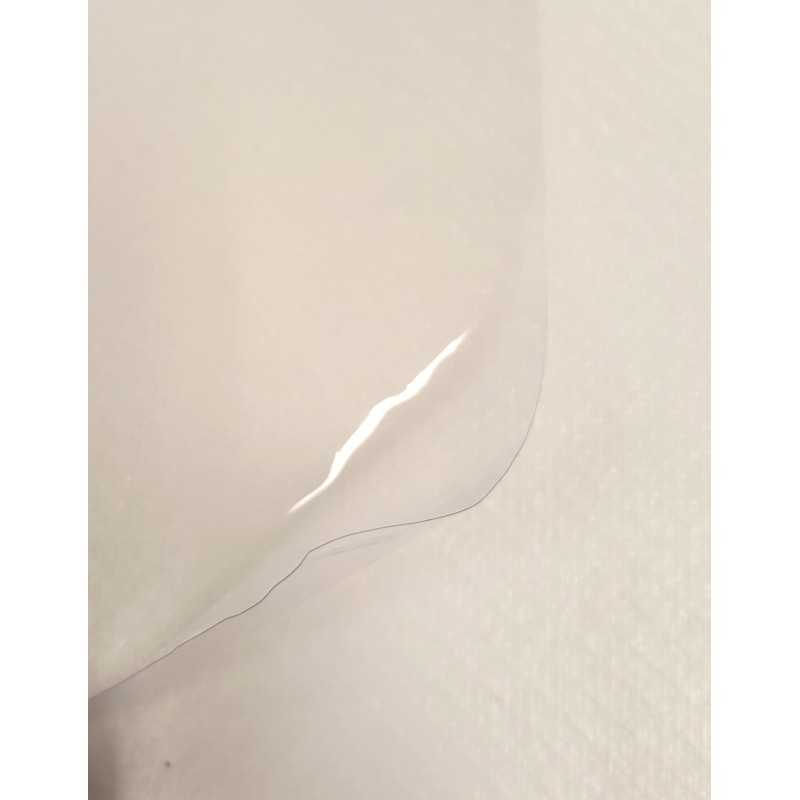 Nappe transparente Cristal MACARONS 140 cm pas cher 